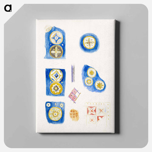 Sketchbook of Byzantine and Romanesque Decoration - エドワード バーン ジョーンズ Canvas.
