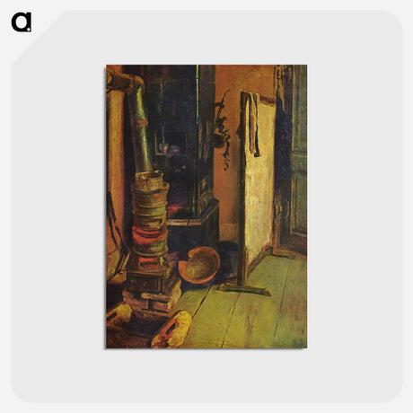 アートポストカード-A corner of the studio - ウジェーヌ ドラクロワ Postcard.