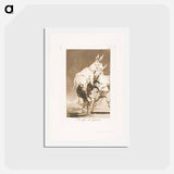 アートポストカード-Thou Who Canst Not - フランシスコ デ ゴヤ Postcard.