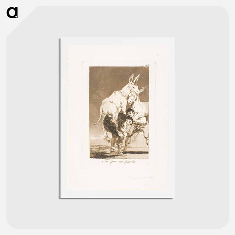 アートポストカード-Thou Who Canst Not - フランシスコ デ ゴヤ Postcard.