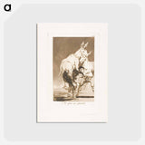 アートポストカード-Thou Who Canst Not - フランシスコ デ ゴヤ Postcard.