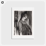 アートポストカード-Le Café-concert: Mme. Abdala - アンリ ド トゥールーズ ロートレック Postcard.