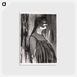 アートポストカード-Le Café-concert: Mme. Abdala - アンリ ド トゥールーズ ロートレック Postcard.