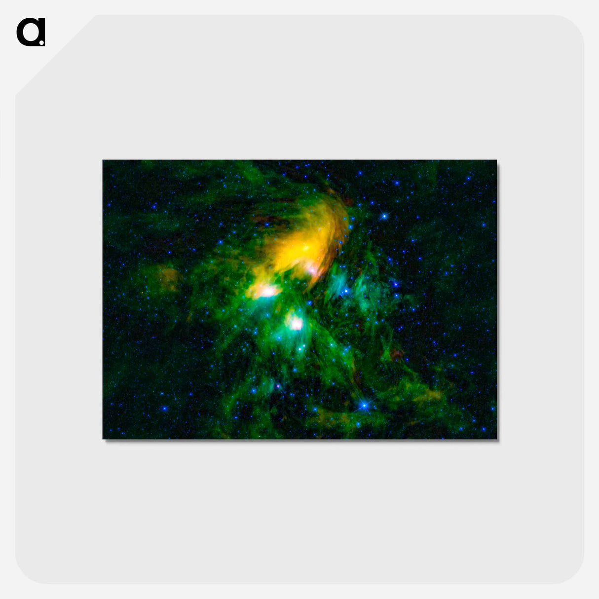 アートポストカード-Pleiades: An Infrared View
 - ハッブル画像 Postcard.