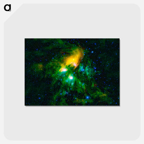 アートポストカード-Pleiades: An Infrared View
 - ハッブル画像 Postcard.