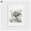 アートポストカード-Still life with flower arrangement, fruits and insects - ジャン ベルナール Postcard.