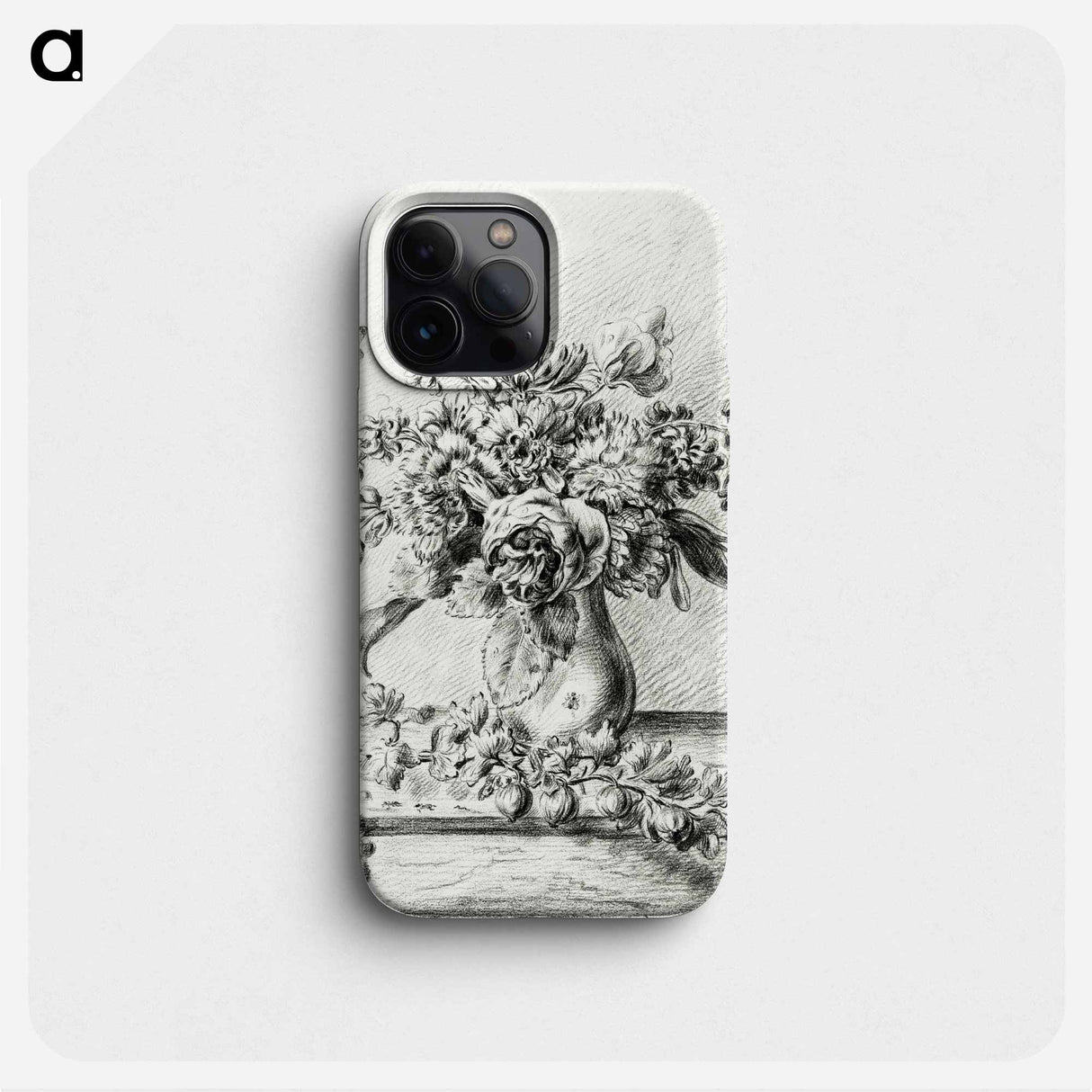 Still life with flower arrangement, fruits and insects - Jean Bernard Phone Case.