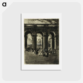 アートポストカード-The Courtyard of the Palace, Madrid
 - ジョセフ ペネル Postcard.