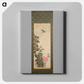 アートパネル-Chrysanthemums - 神坂 雪佳 Canvas.