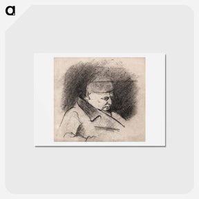アートポストカード-Portrait of the Artist's Father - ポール セザンヌ Postcard.