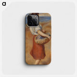 Girl with Basket of Fish - Pierre Auguste Renoir Phone Case.