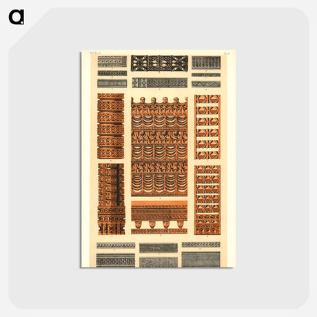 アートポストカード-Grammar of Ornament Illustration
 - 装飾の文法 Postcard.