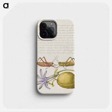 Wart Biter, Grasshopper, Hyacinth, and Almond from Mira Calligraphiae Monumenta
 - 書道のお手本 Phone Case.