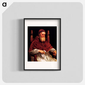 アートポスター-Portrait of Pope Julius II - ティツィアーノ ヴェチェッリオ Poster.