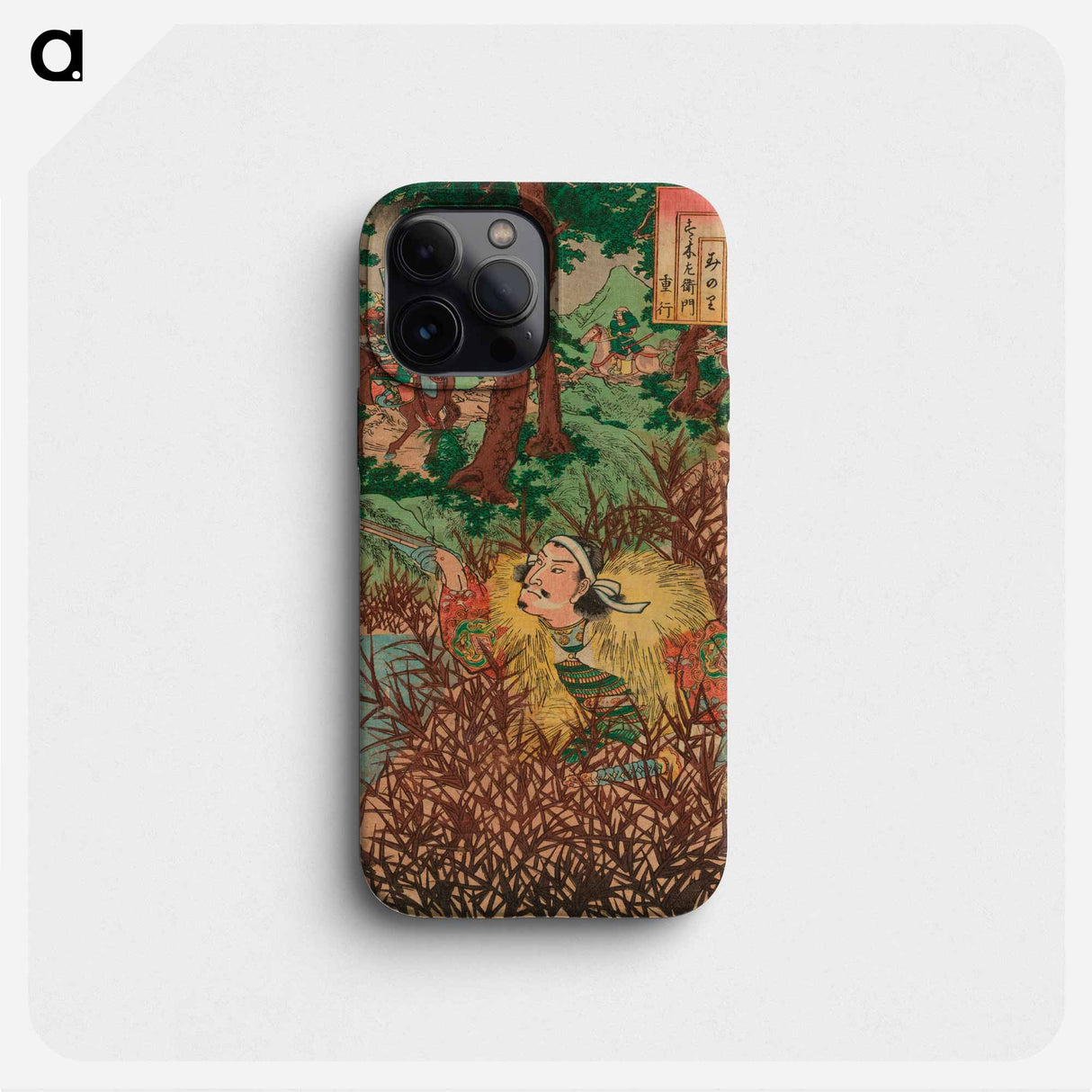 Minori: Suzuki Saemon Shigeyuki, from the series “Japanese and Chinese Comparisons for the Chapters of Genji” - 歌川 国芳 Phone Case.