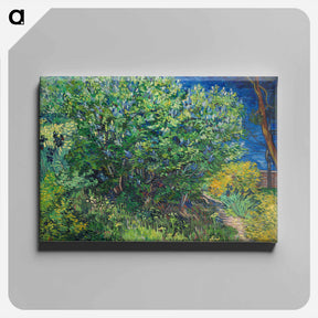 アートパネル-Lilac Bush - フィンセント ファン ゴッホ Canvas.