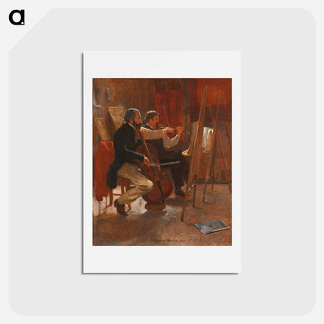アートポストカード-The Studio - ウィンスロー ホーマー Postcard.