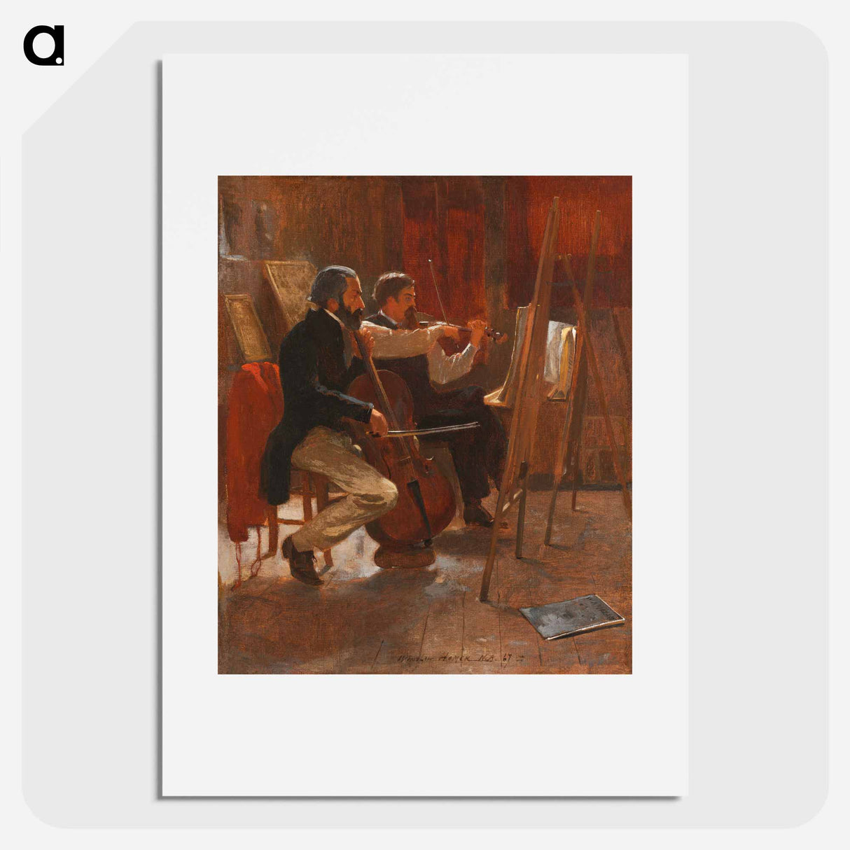 The Studio - Winslow Homer Poster.