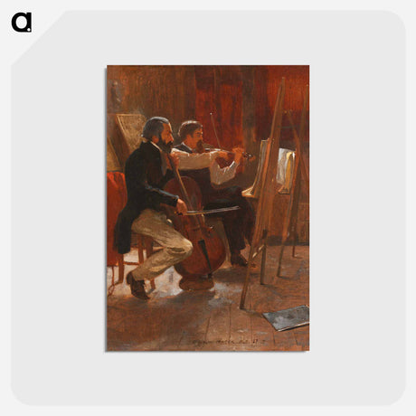 アートポストカード-The Studio - ウィンスロー ホーマー Postcard.