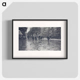 A Wet Day on the Boulevards, Paris - アルフレッド スティーグリッツ Poster.