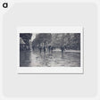 アートポストカード-A Wet Day on the Boulevards, Paris - アルフレッド スティーグリッツ Postcard.