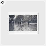 A Wet Day on the Boulevards, Paris - アルフレッド スティーグリッツ Postcard.