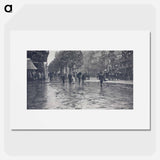 A Wet Day on the Boulevards, Paris - アルフレッド スティーグリッツ Poster.