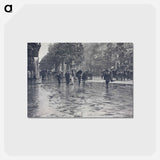 アートポストカード-A Wet Day on the Boulevards, Paris - アルフレッド スティーグリッツ Postcard.