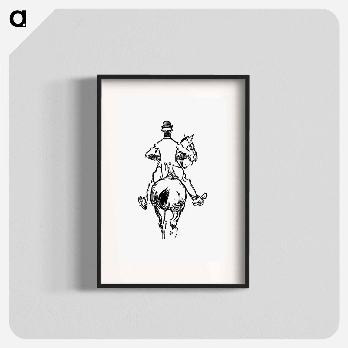 アートポスター-Rear View of Horseman
 - 大英図書館 Poster.