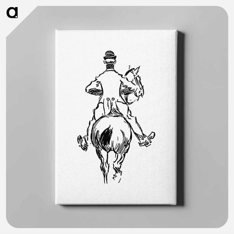 アートパネル-Rear View of Horseman
 - 大英図書館 Canvas.