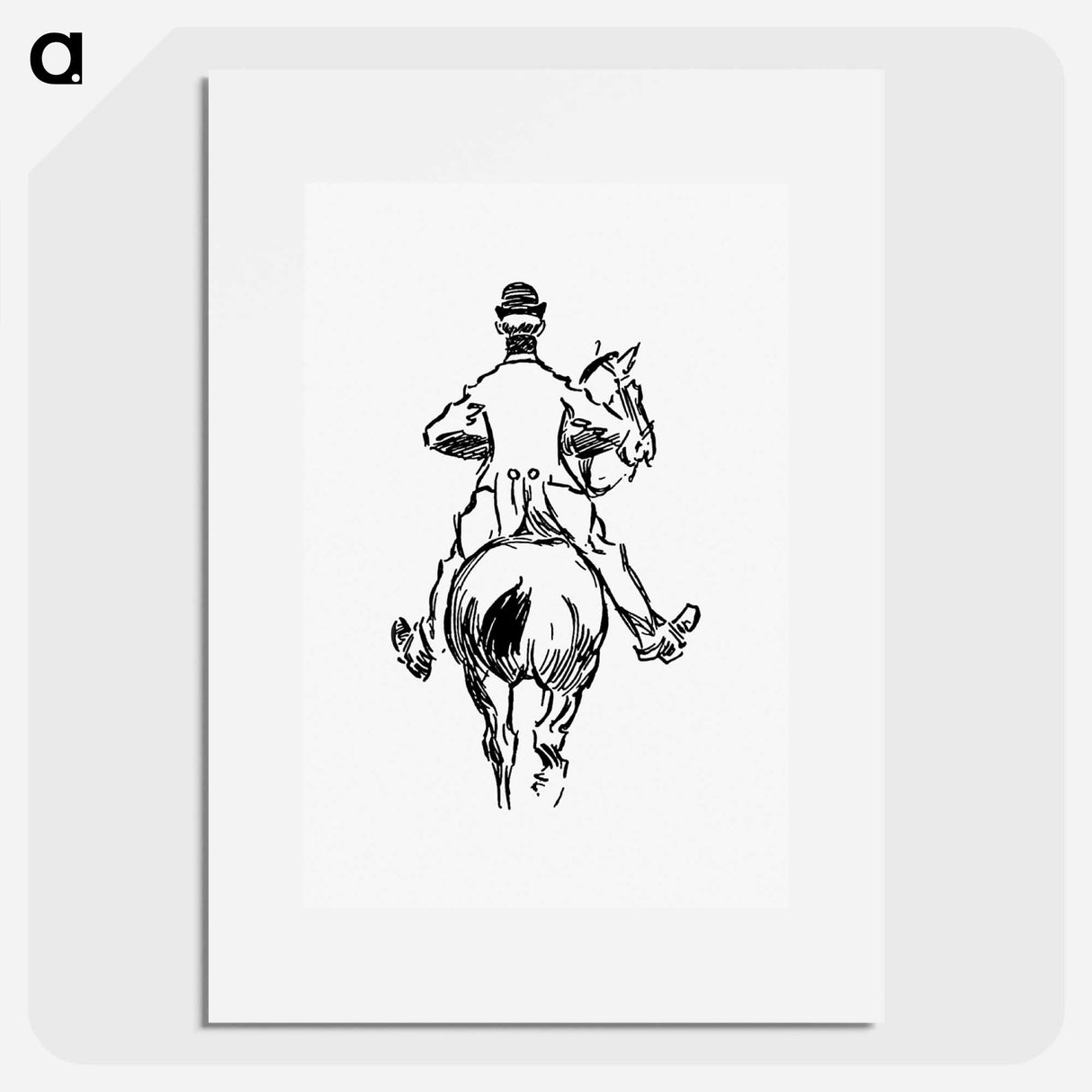 アートポスター-Rear View of Horseman
 - 大英図書館 Poster.