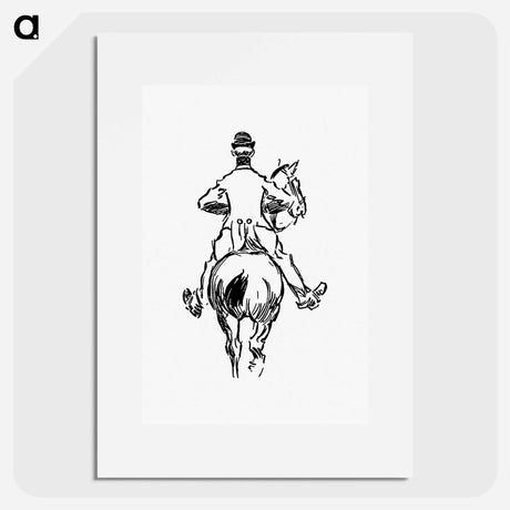 アートポスター-Rear View of Horseman
 - 大英図書館 Poster.