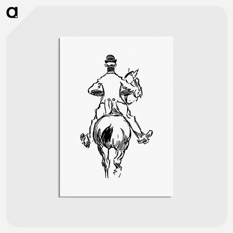 アートポストカード-Rear View of Horseman
 - 大英図書館 Postcard.