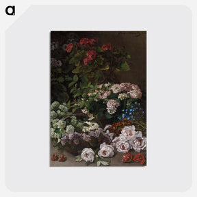 アートポストカード-Spring Flowers - クロード モネ Postcard.