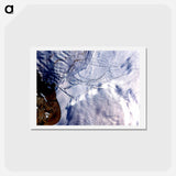 アートポストカード-Wilkins Ice Shelf, Antarctic Peninsula
 - 上空からの地球 Postcard.
