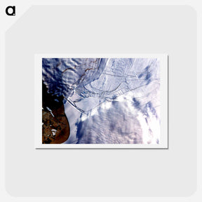 アートポストカード-Wilkins Ice Shelf, Antarctic Peninsula
 - 上空からの地球 Postcard.