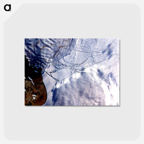 アートポストカード-Wilkins Ice Shelf, Antarctic Peninsula
 - 上空からの地球 Postcard.