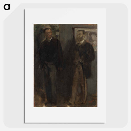 アートポスター-Two Men - エドガー ドガ Poster.