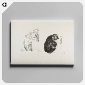 アートパネル-The Bear - エドヴァルド ムンク Canvas.