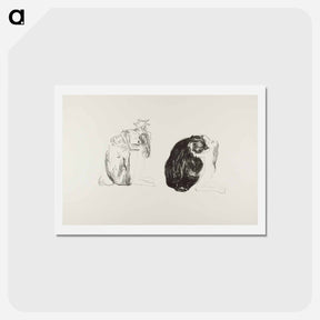 アートポストカード-The Bear - エドヴァルド ムンク Postcard.