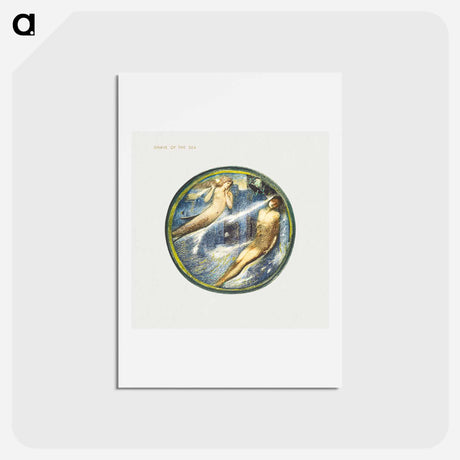 アートポストカード-Grave of the Sea - エドワード バーン ジョーンズ Postcard.