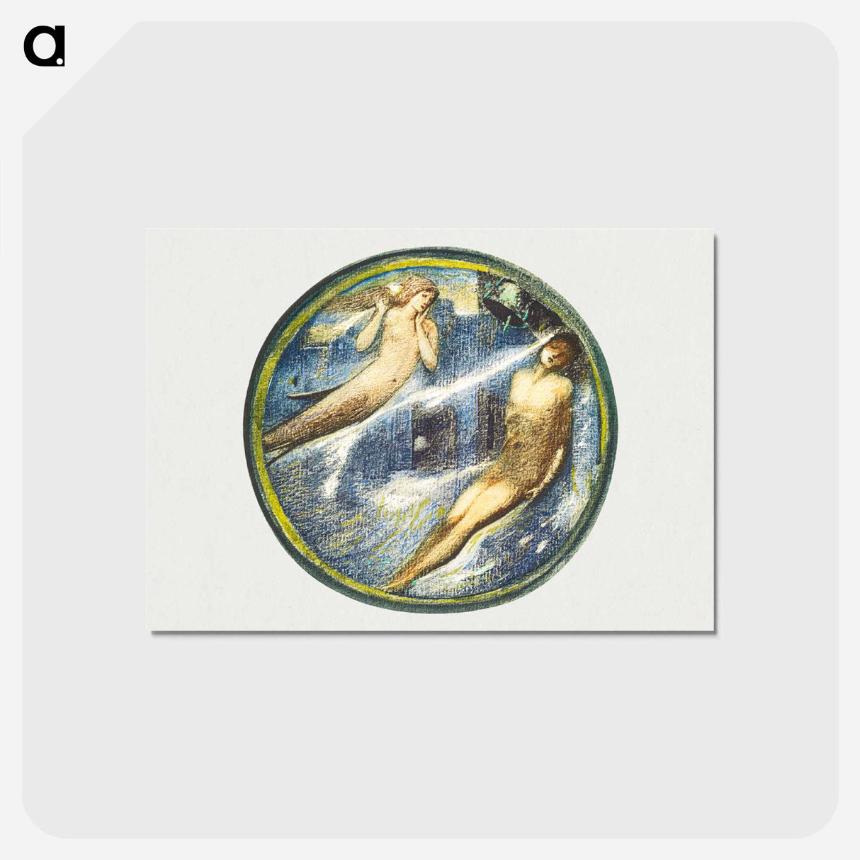 アートポストカード-Grave of the Sea - エドワード バーン ジョーンズ Postcard.