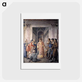 アートポストカード-St. Lawrence giving alms - フラ アンジェリコ Postcard.