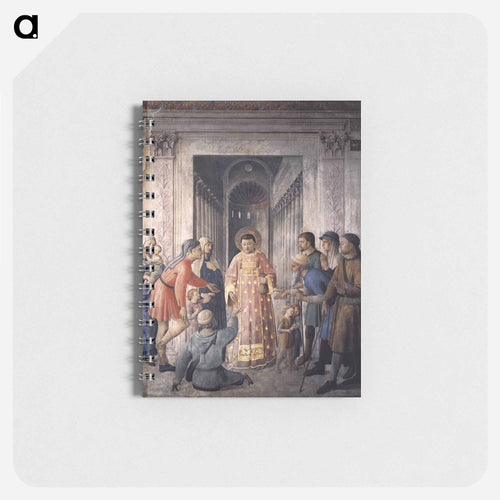 St. Lawrence giving alms - フラ アンジェリコ Memo.