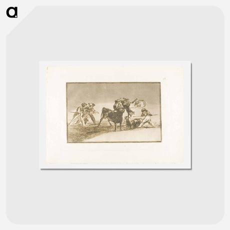 アートポストカード-The Art of Bullfighting - フランシスコ デ ゴヤ Postcard.