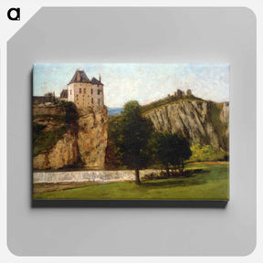アートパネル-Le Chateau de Thoraise - ギュスターヴ クールベ Canvas.