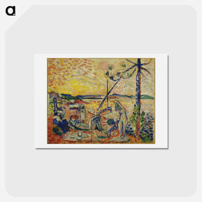 アートポストカード-Study for Luxe, Calme Et Volupté - アンリ マティス Postcard.