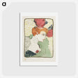 アートポストカード-Bust of Mademoiselle Lender - アンリ ド トゥールーズ ロートレック Postcard.