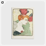 アートポストカード-Bust of Mademoiselle Lender - アンリ ド トゥールーズ ロートレック Postcard.