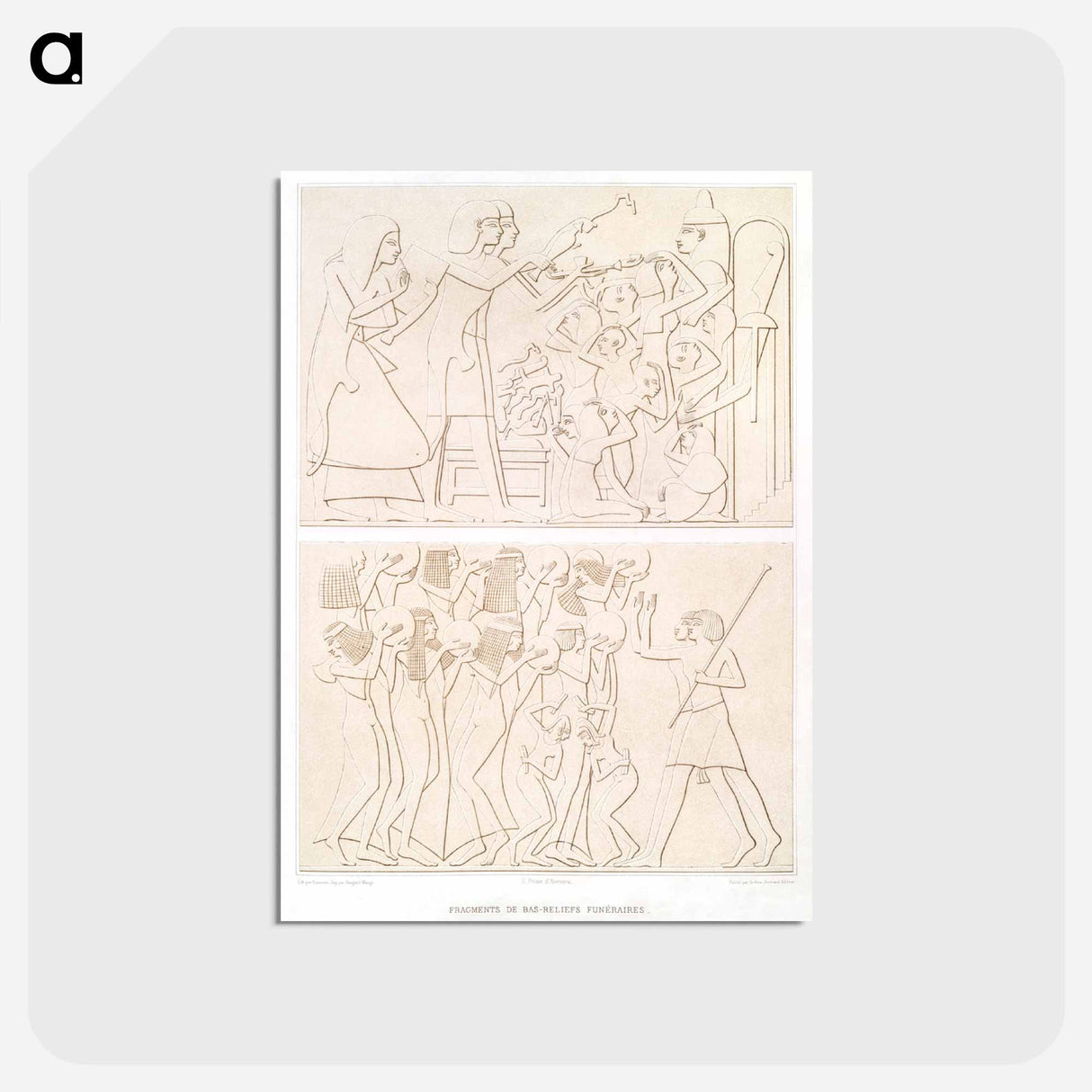 アートポストカード-Funerary Bas-Reliefs
 - エジプト美術史 Postcard.